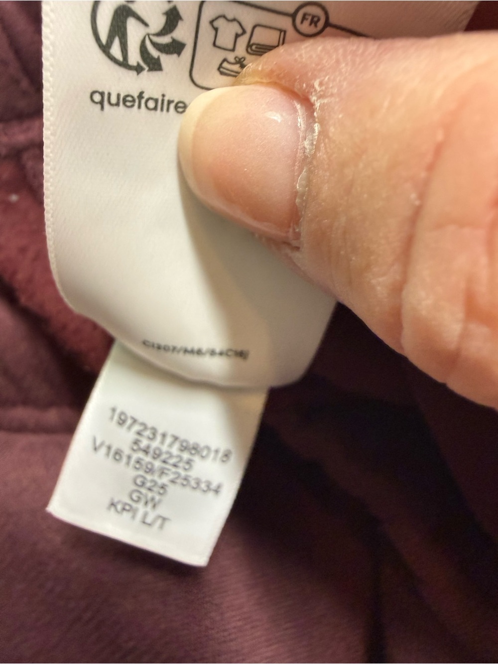 Lands' End Maroon High-Rise Lounge Set - Picture 7 of 7